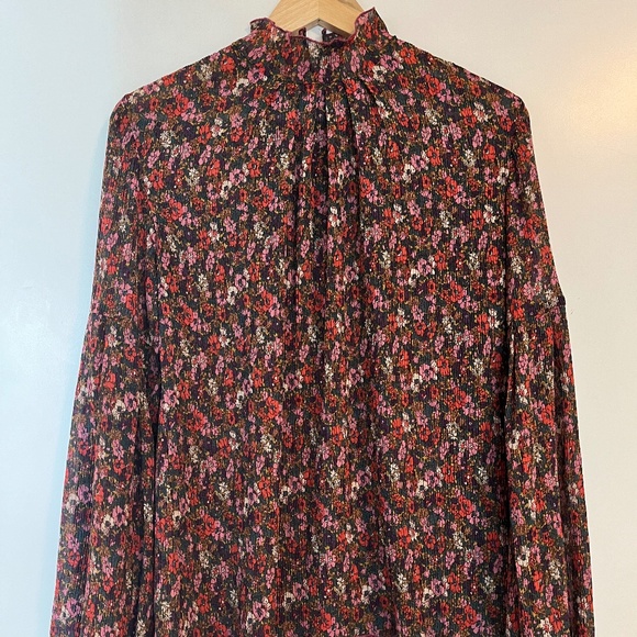 Kate Sylvester Ruffled Floral Blouse - Picture 2 of 6